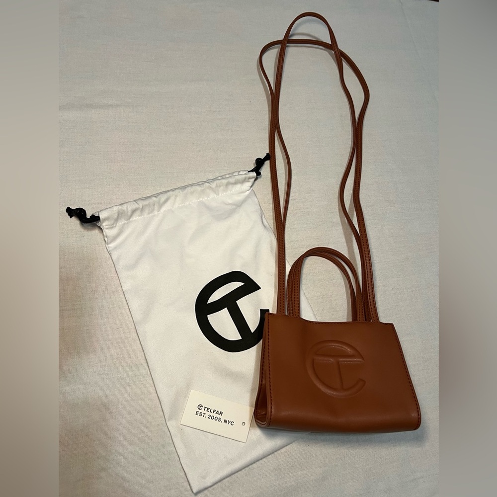 Telfar Small Tan Shopping Bag